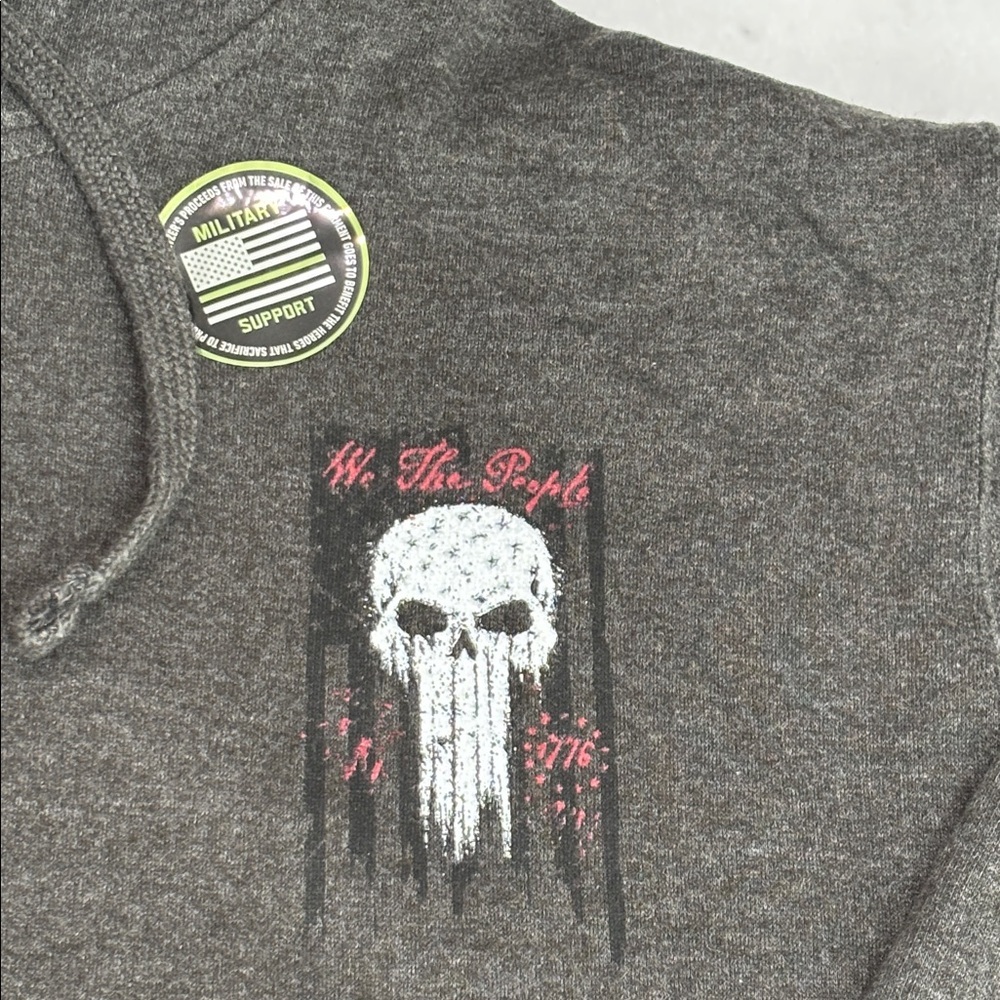 Howitzer Hoodie Men’s Hoodie We The People Will Not Be Infringed Skull Medium - Picture 4 of 6